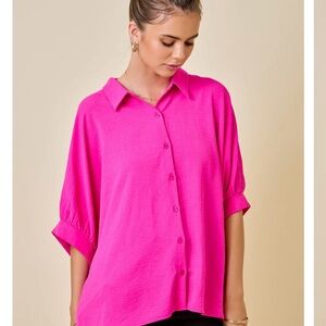 Oversized Pink Blouse